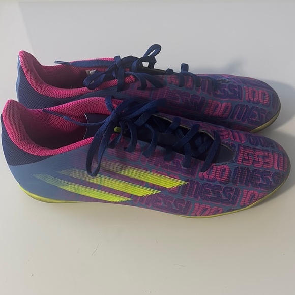 Like New - Adidas Messi Cleats - Navy and Neon Pink - Picture 1 of 7
